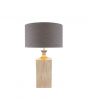 Shiny Gold Square Metal Table Lamp - Base Only
