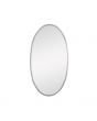 Sia Silver Metal Oval Wall Mirror