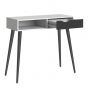 Stockholm Console Table in White with black or oak