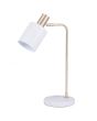 Devere White Marble & Gold Table Lamp