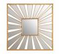 Zara Square Sunburst Gold Mirror