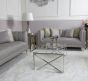 Zena Stainless Steel Coffee Table