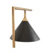 Zeta Matt Black and Antique Brass Table Lamp