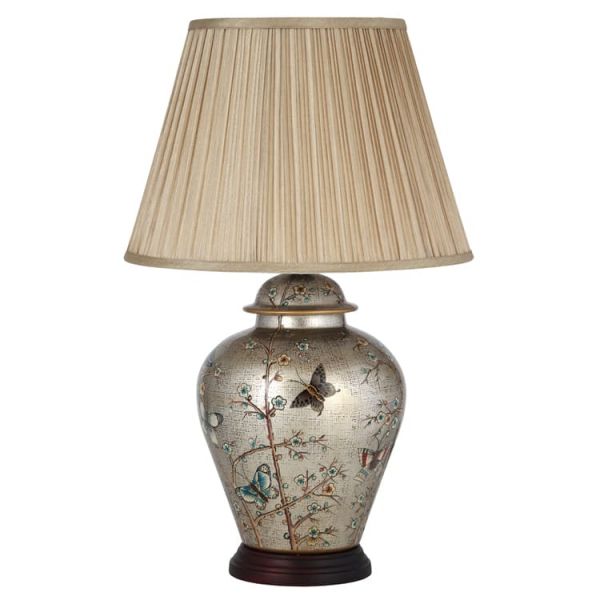 Floral Design Traditional Table Lamp with Shade | Zurleys