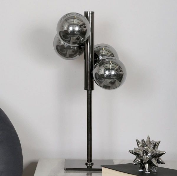 Gunmetal grey store floor lamp