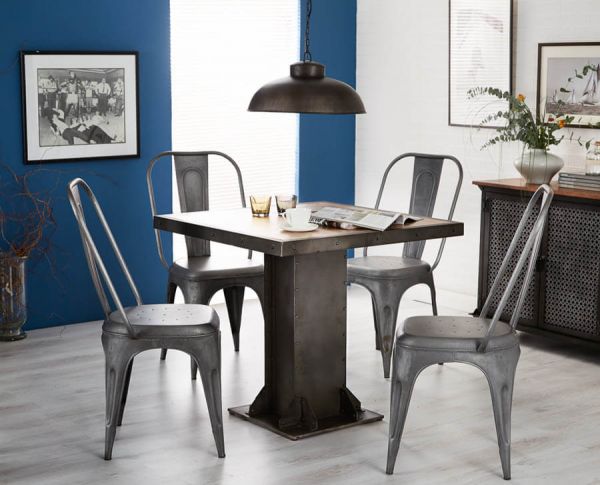 Industrial Eco Friendly Dining Table, Eco Friendly Dining Room Chairs