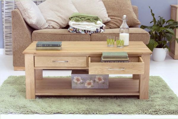 Light oak end hot sale tables with storage