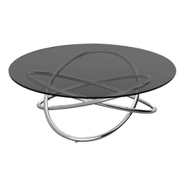 Sphere Style Round Smoke Glass Coffee Table Zurleys 2410