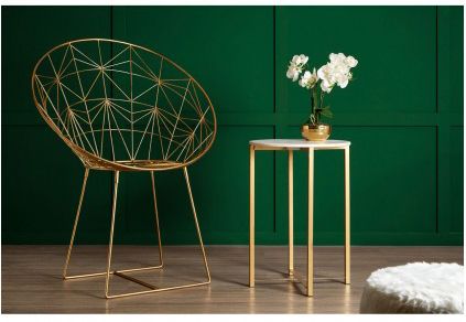 Trinity Spider Web Design Iron Chair